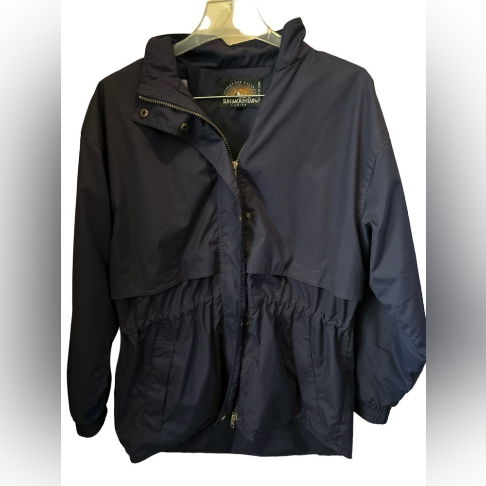 SUN Mountain Outerwear blue lightweight jacket